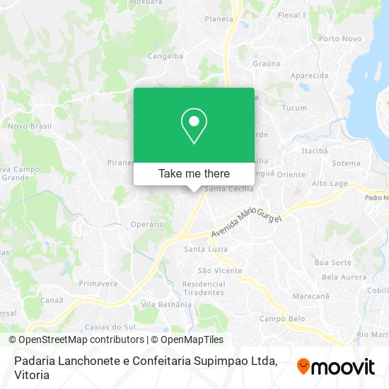 Padaria Lanchonete e Confeitaria Supimpao Ltda map