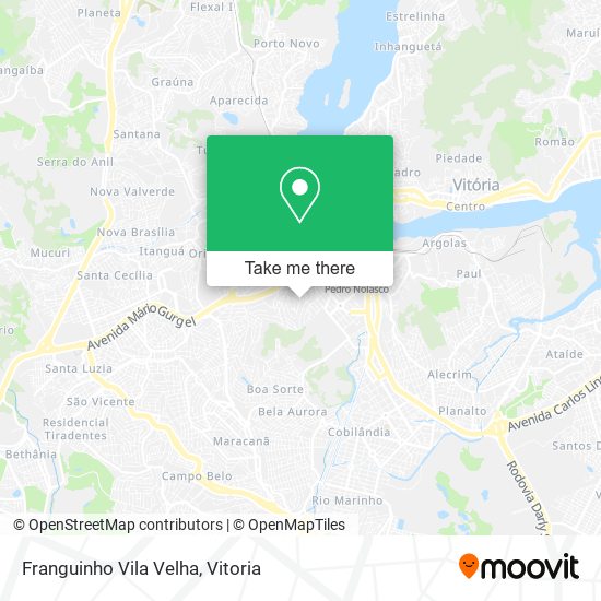 Franguinho Vila Velha map