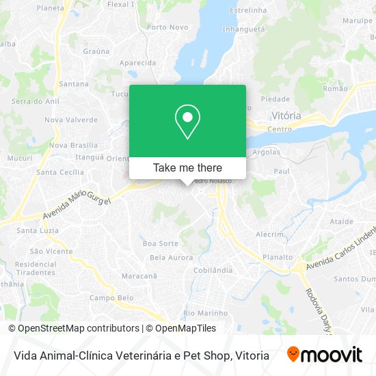 Vida Animal-Clínica Veterinária e Pet Shop map