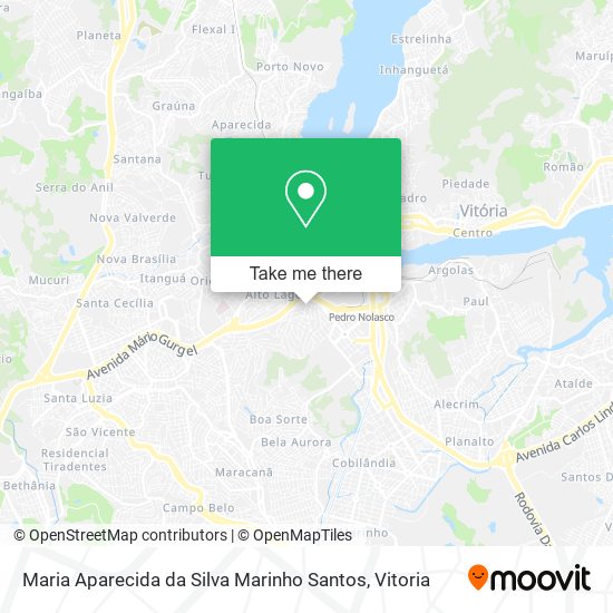 Maria Aparecida da Silva Marinho Santos map