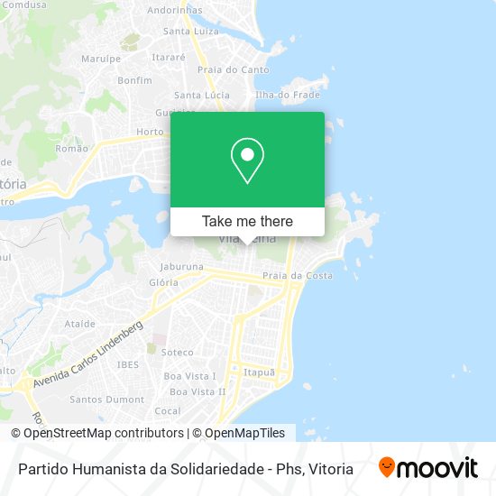 Mapa Partido Humanista da Solidariedade - Phs