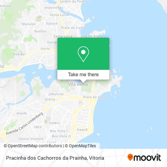 Pracinha dos Cachorros da Prainha map
