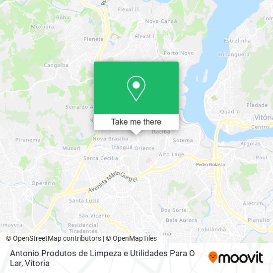 Mapa Antonio Produtos de Limpeza e Utilidades Para O Lar