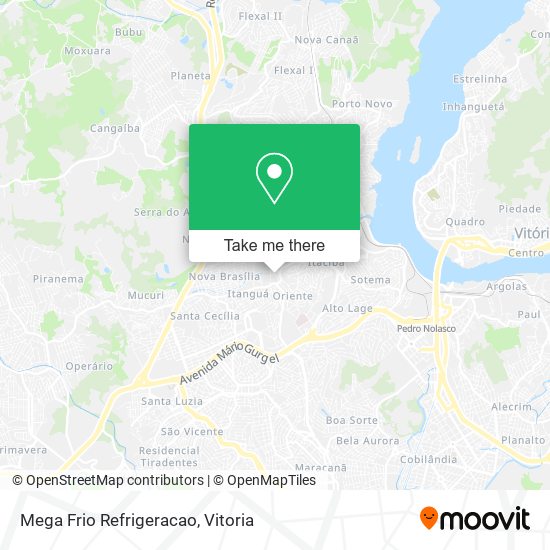 Mega Frio Refrigeracao map