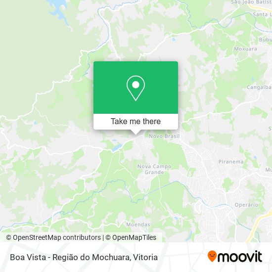 Boa Vista - Região do Mochuara map