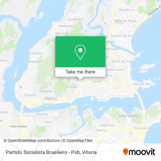 Mapa Partido Socialista Brasileiro - Psb