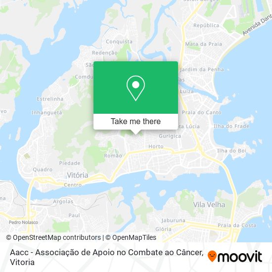 Mapa Aacc - Associação de Apoio no Combate ao Câncer
