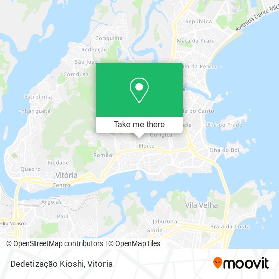 Dedetização Kioshi map