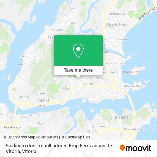 Sindicato dos Trabalhadores Emp Ferroviárias de Vitória map