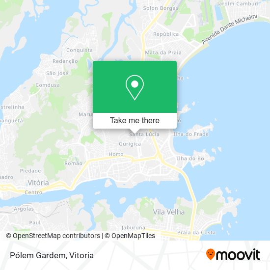 Pólem Gardem map