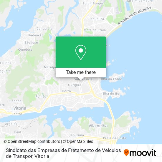 Sindicato das Empresas de Fretamento de Veiculos de Transpor map