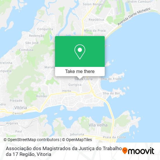 Associação dos Magistrados da Justiça do Trabalho da 17 Região map