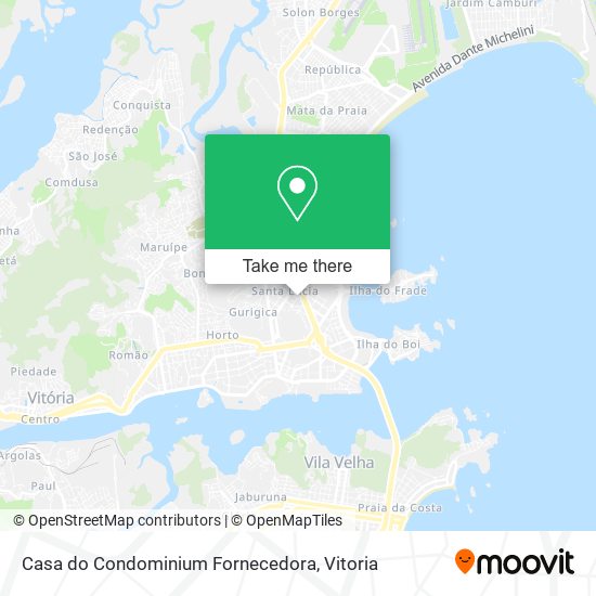 Casa do Condominium Fornecedora map