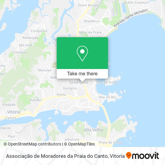 Mapa Associação de Moradores da Praia do Canto