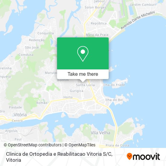 Clinica de Ortopedia e Reabilitacao Vitoria S / C map