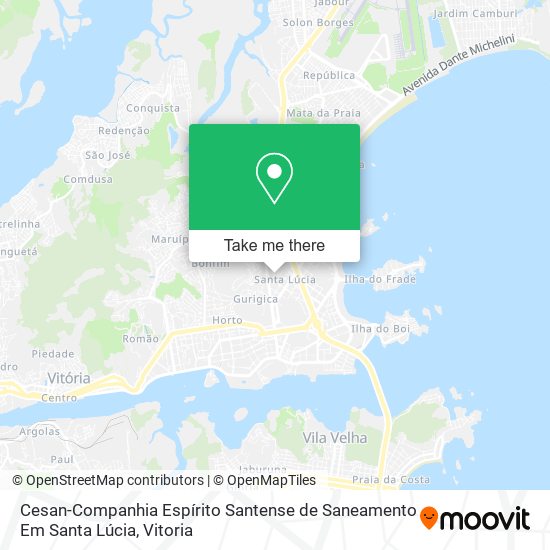 Cesan-Companhia Espírito Santense de Saneamento Em Santa Lúcia map