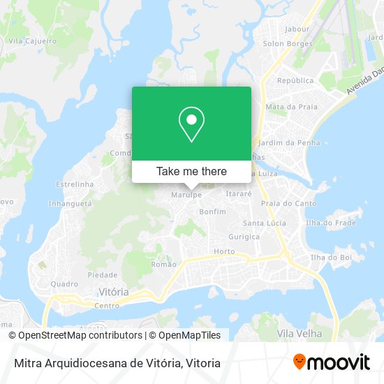Mitra Arquidiocesana de Vitória map