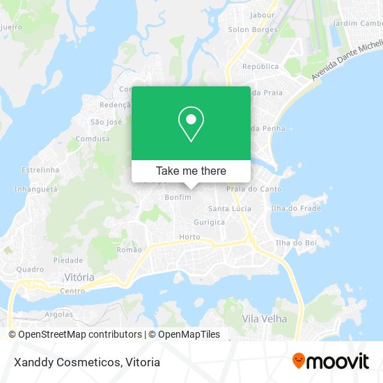 Xanddy Cosmeticos map
