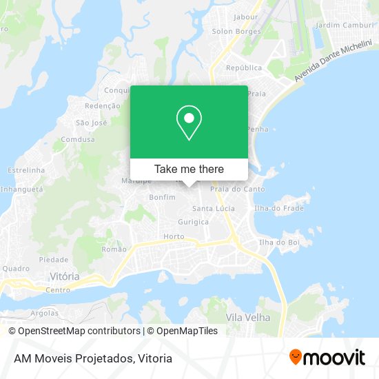 AM Moveis Projetados map