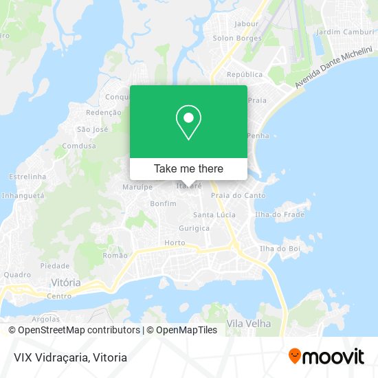 VIX Vidraçaria map