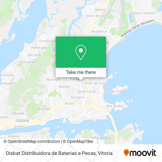 Disbat Distribuidora de Baterias e Pecas map