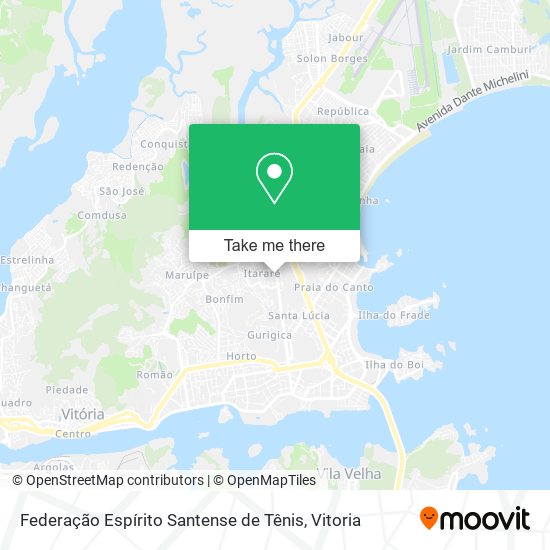 Federação Espírito Santense de Tênis map