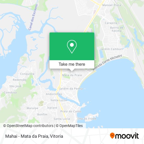 Mahai - Mata da Praia map