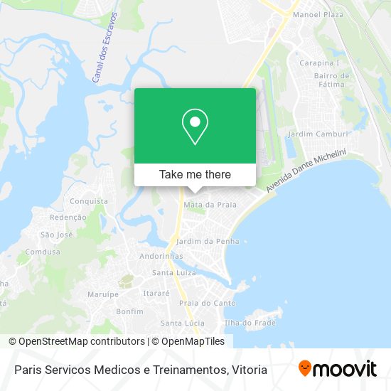 Paris Servicos Medicos e Treinamentos map