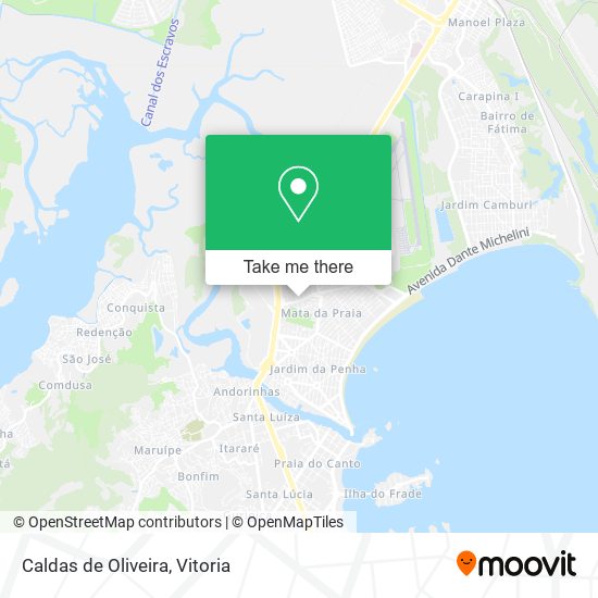 Caldas de Oliveira map