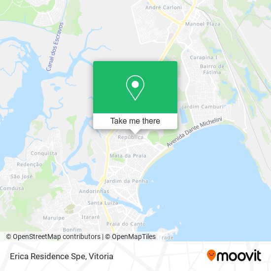 Mapa Erica Residence Spe