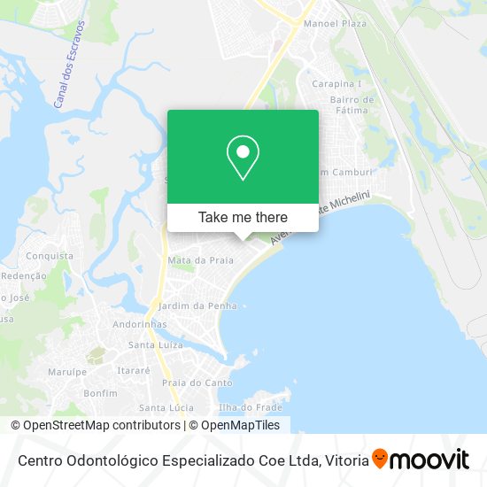 Centro Odontológico Especializado Coe Ltda map