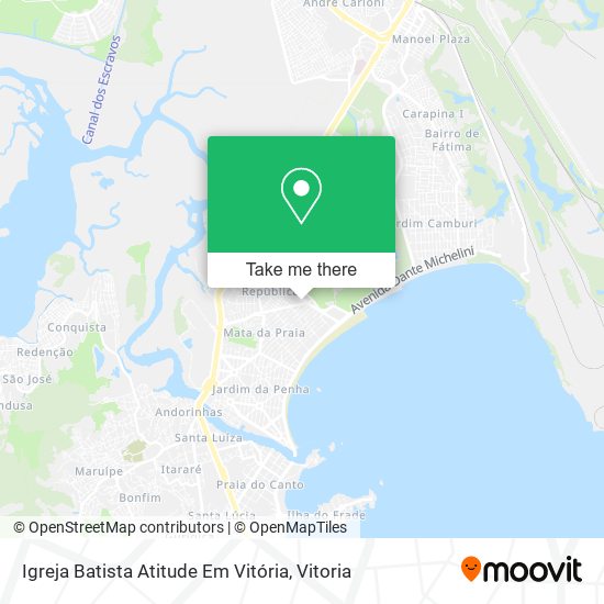 Mapa Igreja Batista Atitude Em Vitória