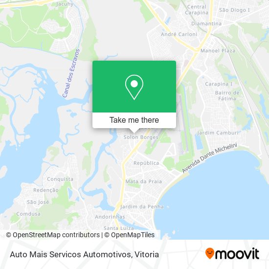 Mapa Auto Mais Servicos Automotivos