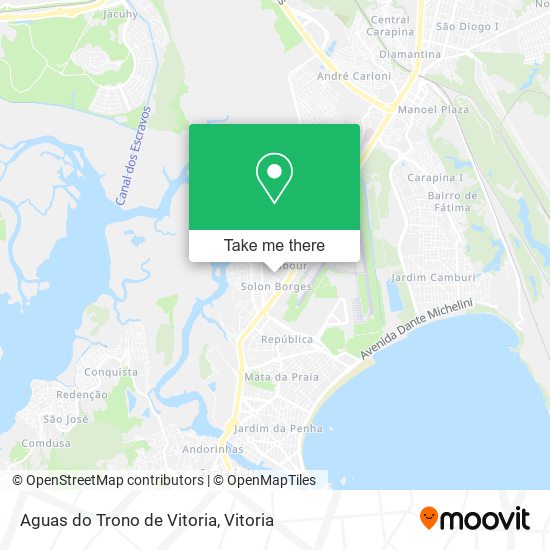 Aguas do Trono de Vitoria map