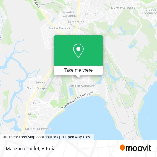 Manzana Outlet map