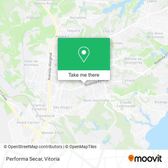 Performa Secar map