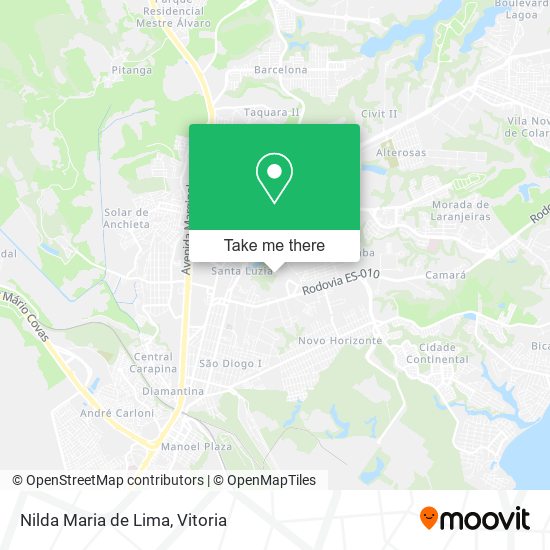 Nilda Maria de Lima map