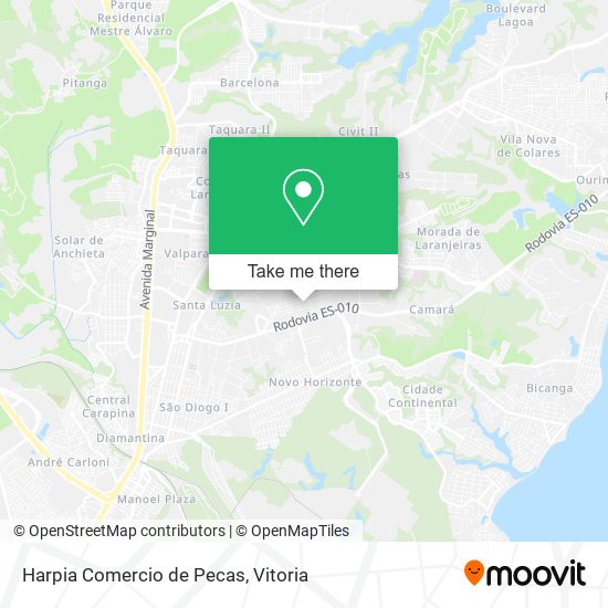 Harpia Comercio de Pecas map