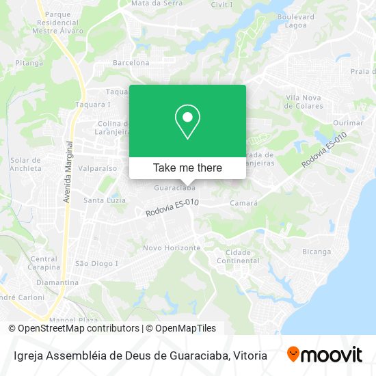 Igreja Assembléia de Deus de Guaraciaba map