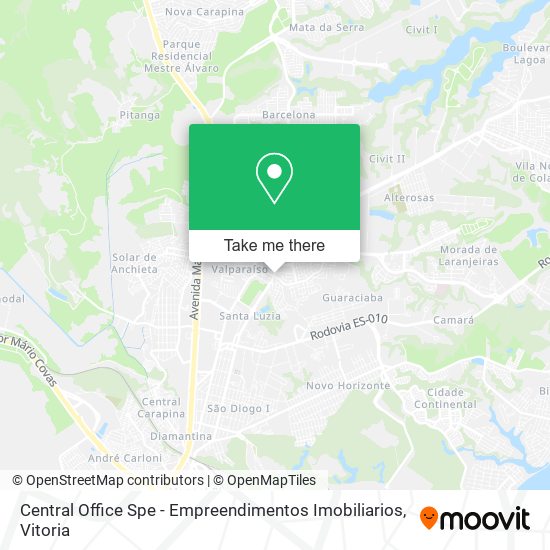 Central Office Spe - Empreendimentos Imobiliarios map