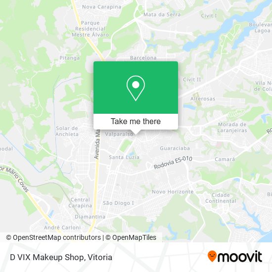 D VIX Makeup Shop map