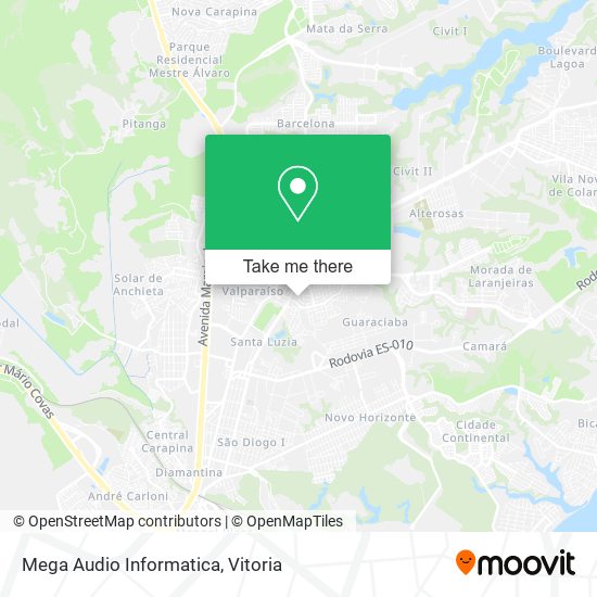 Mega Audio Informatica map