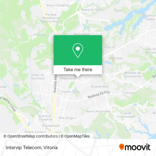Intervip Telecom map