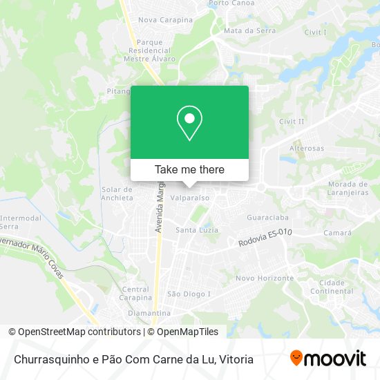 Churrasquinho e Pão Com Carne da Lu map
