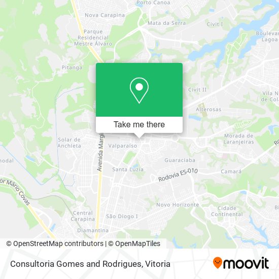 Consultoria Gomes and Rodrigues map