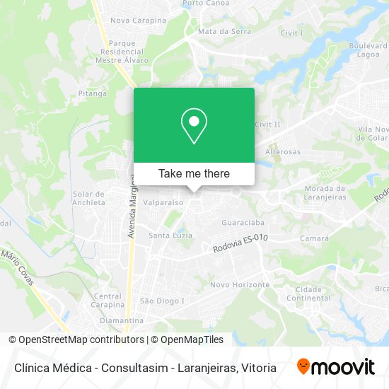 Clínica Médica - Consultasim - Laranjeiras map