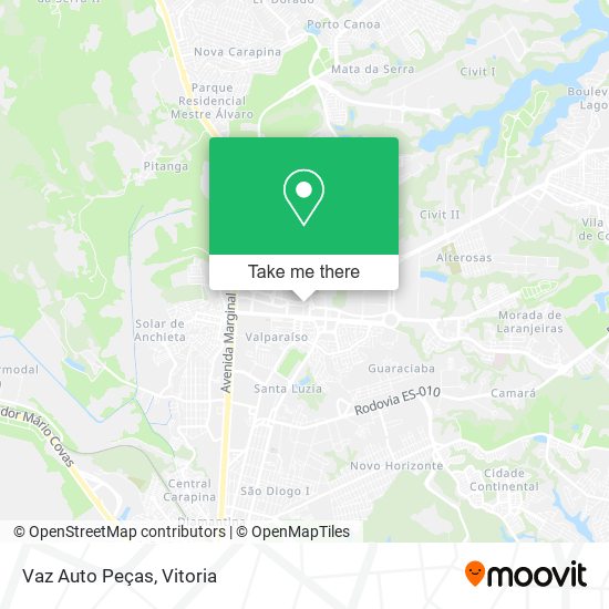 Vaz Auto Peças map