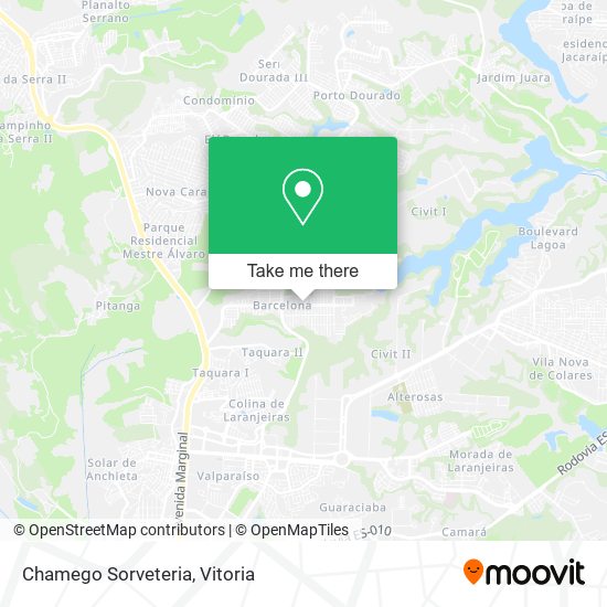 Chamego Sorveteria map