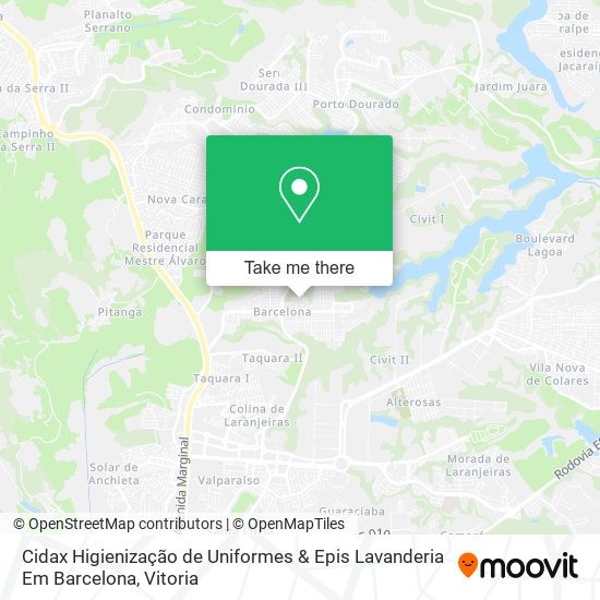 Cidax Higienização de Uniformes & Epis Lavanderia Em Barcelona map
