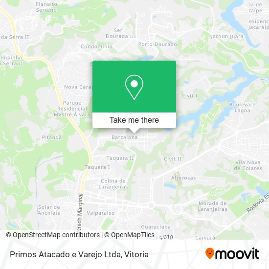 Primos Atacado e Varejo Ltda map